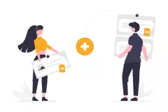 Kollaborative Zusammenarbeit zweier Personen