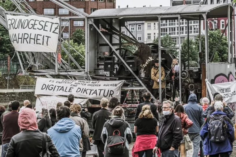 Demonstration gegen Corona-Maßnahmen