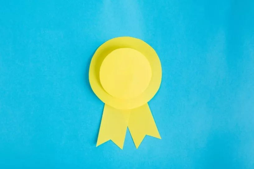 Anstecknadel aus Papier