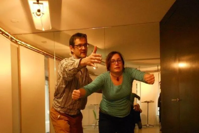 SchauspielerInnen in Aktion